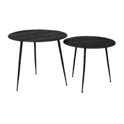 Metalen Bijzettafel Rond -Zuiver Verkoop dutchbone pepper metalen bijzettafel rond 40cm 02 1