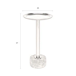 Ronde Bijzettafel Bruin Marmer -Zuiver Verkoop dutchbone pose ronde bijzettafel bruin marmer 05 1