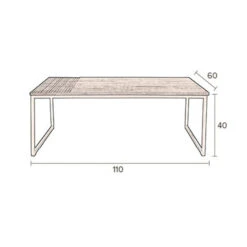 Salontafel Mangohout Rechthoekig -Zuiver Verkoop dutchbone randi salontafel rechthoek mangohout 09