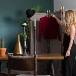 Kamerscherm Hout Met Stof -Zuiver Verkoop dutchbone riva vurenhouten opbergkist 06