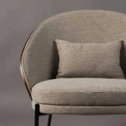 Fauteuil Met Ronde Rug Walnoot Hout -Zuiver Verkoop dutchbone rodin fauteuil met ronde rug walnoot hout 03