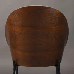 Stoel Met Ronde Rug Walnoot Hout -Zuiver Verkoop dutchbone rodin stoel met ronde rug walnoot hout 05