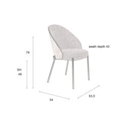 Stoel Met Ronde Rug Walnoot Hout -Zuiver Verkoop dutchbone rodin stoel met ronde rug walnoot hout 09