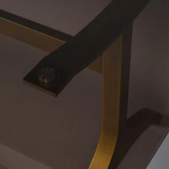 Eettafel Donker Glas Met Messing -Zuiver Verkoop dutchbone sansa eettafel messing met rookglas 6