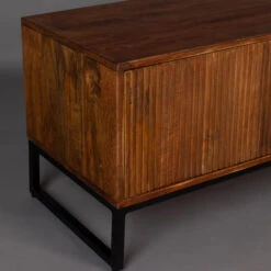 Mangohout Tv-meubel Met Ribbels -Zuiver Verkoop dutchbone saroo mangohouten tv meubel met ribbels 5