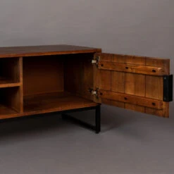 Mangohout Tv-meubel Met Ribbels -Zuiver Verkoop dutchbone saroo mangohouten tv meubel met ribbels 8