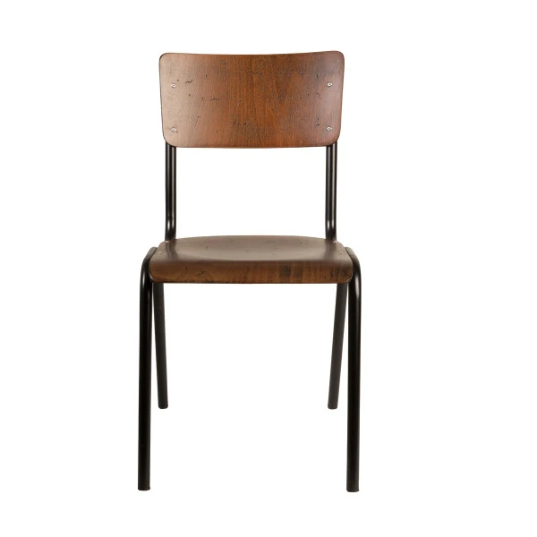 Vintage Schoolstoel Hout 4 Vintage Schoolstoel Hout - Afbeelding 2