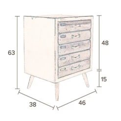 Laag Ladekastje -Zuiver Verkoop dutchbone sol laag ladekastje 09