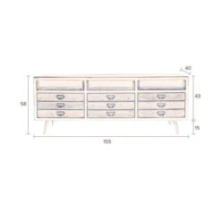 Tv-meubel Staal En Hout -Zuiver Verkoop dutchbone sol tv meubel metaal en hout 07