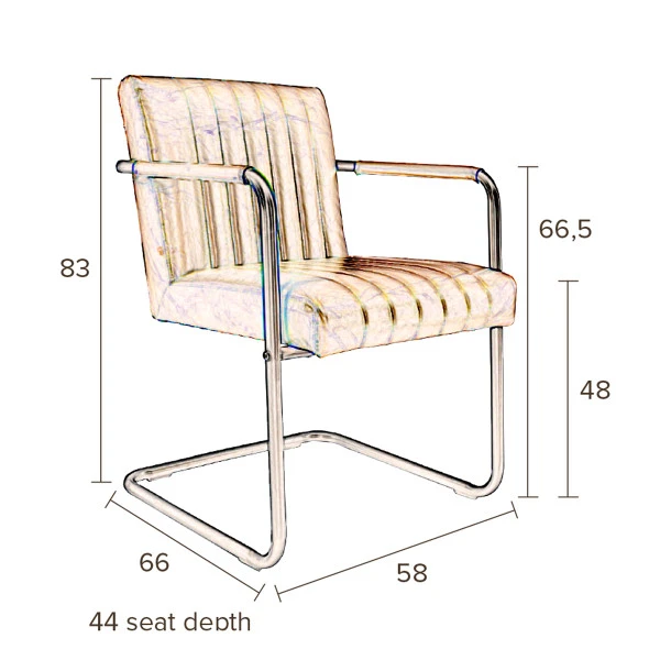 Leren Eetkamerstoel 11 Leren Eetkamerstoel - Afbeelding 9