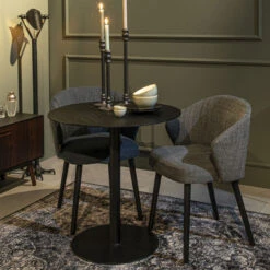 Stoel Met Ronde Rugleuning -Zuiver Verkoop dutchbone waldo stoere eetkamerstoel met ronde rug 03 1