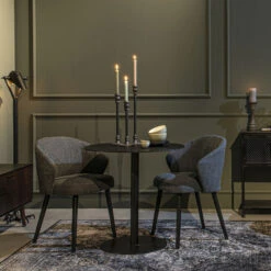 Stoel Met Ronde Rugleuning -Zuiver Verkoop dutchbone waldo stoere eetkamerstoel met ronde rug 04 1