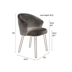 Stoel Met Ronde Rugleuning -Zuiver Verkoop dutchbone waldo stoere eetkamerstoel met ronde rug 10 1