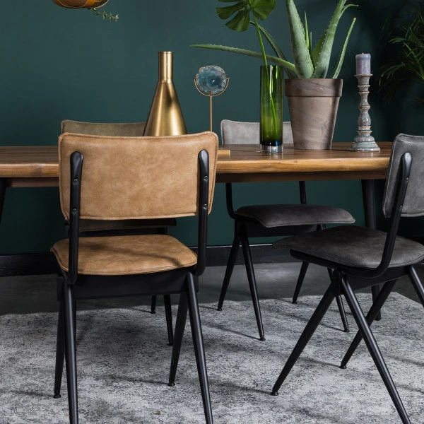 Leren Eetkamerstoel Smal 8 Leren Eetkamerstoel Smal - Afbeelding 6