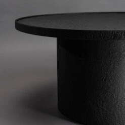 Ronde Salontafel Mat Zwart -Zuiver Verkoop dutchbone winston ronde salontafel mat zwart 06