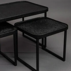 Vierkante Salontafelset Zwart -Zuiver Verkoop dutchbone winston vierkante salontafelset zwart 06