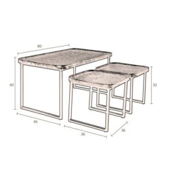 Zwarte Salontafelset Rechthoekig -Zuiver Verkoop dutchbone winston zwarte salontafelset rechthoekig 07