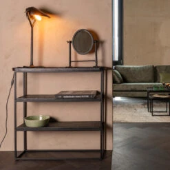 Zwarte Sidetable Metaal -Zuiver Verkoop dutchbone winston zwarte sidetable metaal 02