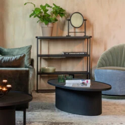 Zwarte Sidetable Metaal -Zuiver Verkoop dutchbone winston zwarte sidetable metaal 03