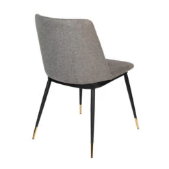 Eetkamerstoel Gouden Poten -Zuiver Verkoop eetkamerstoel stof met goud lionel lumz home 03