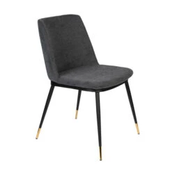 Eetkamerstoel Gouden Poten -Zuiver Verkoop eetkamerstoel stof met goud lionel lumz home 11