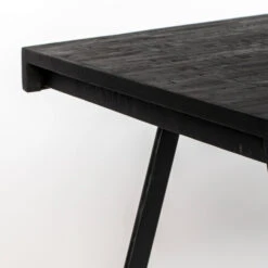 Eettafel Van Gerecycled Teak Zwart -Zuiver Verkoop eettafel van gerecycled teak zwart suri black lumz home 04