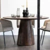 Ronde Eettafel Mangohout 130 Cm -Zuiver Verkoop eleonora aron ronde eettafel bruin mangohout 130 cm 01