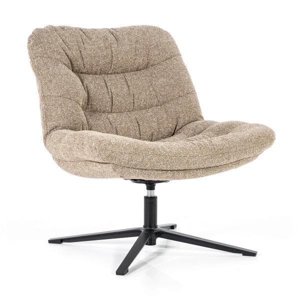 Moderne Draaistoel Boucle Stof 5 Moderne Draaistoel Boucle Stof - Afbeelding 3