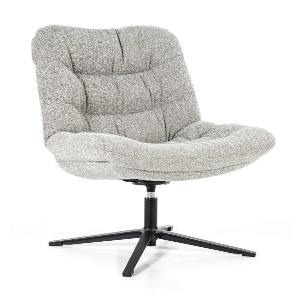 Moderne Draaistoel Boucle Stof 4 Moderne Draaistoel Boucle Stof - Afbeelding 2