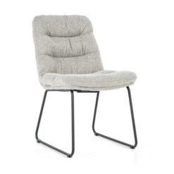 Boucle Eetkamerstoel -Zuiver Verkoop eleonora danica moderne eetkamerstoel zachte stof 04