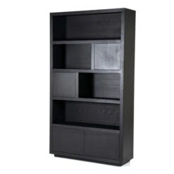 Hoge Kast Zwart Eiken 120 Cm -Zuiver Verkoop eleonora helsinki hoge kast zwart eiken 120 cm 02