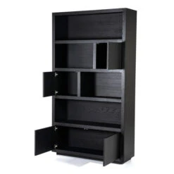 Hoge Kast Zwart Eiken 120 Cm -Zuiver Verkoop eleonora helsinki hoge kast zwart eiken 120 cm 04