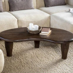 Organische Salontafel Bruin -Zuiver Verkoop eleonora jodi organische salontafel bruin 01 1