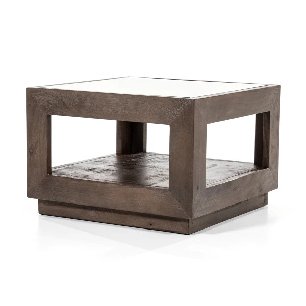 Salontafel Met Glas Klein 4 Salontafel Met Glas Klein - Afbeelding 2