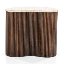 Bijzettafel Met Travertin Blad -Zuiver Verkoop eleonora mari bijzettafel met travertin blad 01