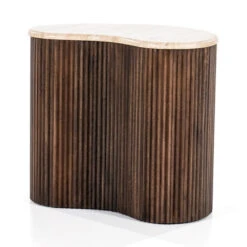 Bijzettafel Met Travertin Blad