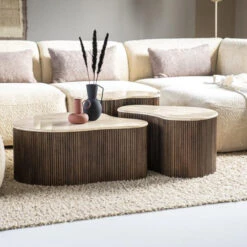 Bijzettafel Met Travertin Blad -Zuiver Verkoop eleonora mari bijzettafel met travertin blad 03 1