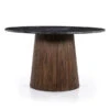 Ronde Eettafel Marmer En Mangohout 1 Ronde Eettafel Marmer En Mangohout -Zuiver Verkoop eleonora maxim ronde eettafel marmer en mangohout 01