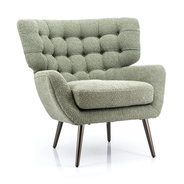 Oorfauteuil Boucle Gecapitonneerd 4 Oorfauteuil Boucle Gecapitonneerd - Afbeelding 2
