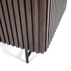 Donkerbruine Kast Met Houten Latjes -Zuiver Verkoop eleonora remi donkerbruine kast met houten latjes 05