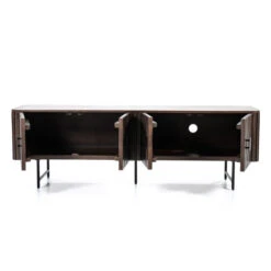 Tv-meubel Ronde Hoeken Donkerbruin -Zuiver Verkoop eleonora remi tv meubel ronde hoeken donkerbruin 03