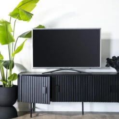 Zwart Tv-meubel Ronde Hoeken -Zuiver Verkoop eleonora remi zwart tv meubel ronde hoeken 02