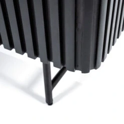 Zwarte Retro Kast Met Houten Latjes -Zuiver Verkoop eleonora remi zwarte retro kast met houten latjes 06