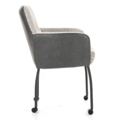 Boucle Eetkamerstoel Op Wieltjes -Zuiver Verkoop eleonora soof boucle eetkamerstoel op wieltjes 03 1