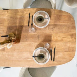 Eettafel Teak Met Afgeronde Hoeken -Zuiver Verkoop eleonora tabassum moderne eettafel gerecycled teak 05 3