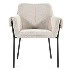 Design Eetkamerstoel Boucle Stof -Zuiver Verkoop eleonora tony design eetkamerstoel boucle stof 05