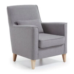 Moderne Fauteuil Met Houten Poten -Zuiver Verkoop fauteuil met kussen laforma fyna 04