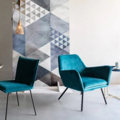 Fluwelen Retro Fauteuil -Zuiver Verkoop fluwelen retro fauteuil bon lumz home 02