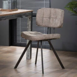 Industriele Eetkamerstoel -Zuiver Verkoop giani greva industriele eetkamerstoel donkerbruin 02