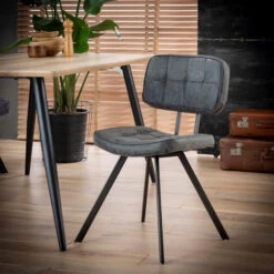 Industriele Eetkamerstoel -Zuiver Verkoop giani greva industriele eetkamerstoel zwart 02